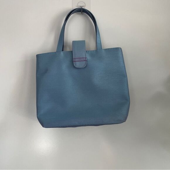 NWOT Estée Lauder Iridescent Blue Tote - Picture 7 of 10